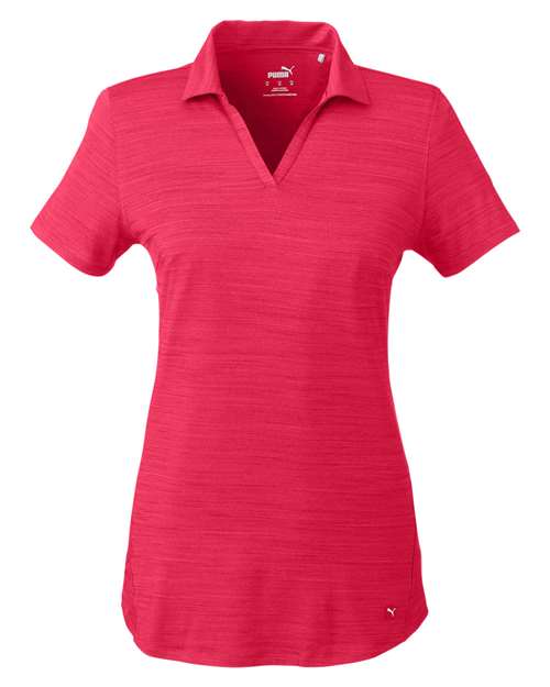 Women's Cloudspun Free V-neck Polo - Teaberry Heather