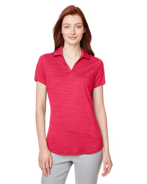 Women's Cloudspun Free V-neck Polo - Teaberry Heather