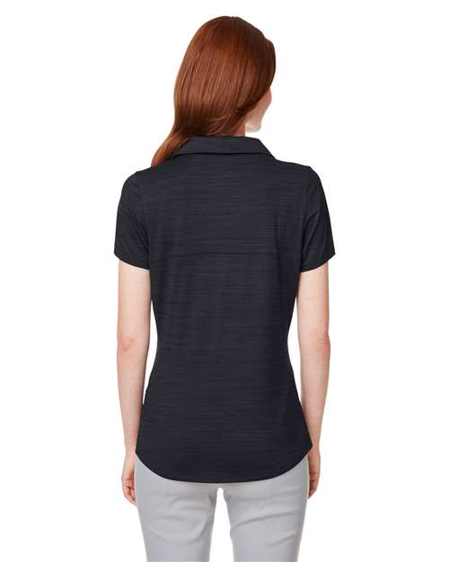 Women's Cloudspun Free V-neck Polo - Puma Black Heather