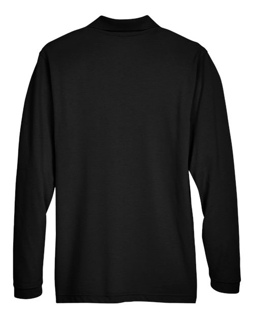 Men's Easy Blend™ Long Sleeve Polo - Black