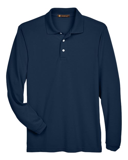 Men's Easy Blend™ Long Sleeve Polo - Navy