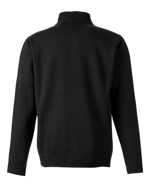Unisex Pilbloc™ Quarter-Zip Pullover Sweater - Black