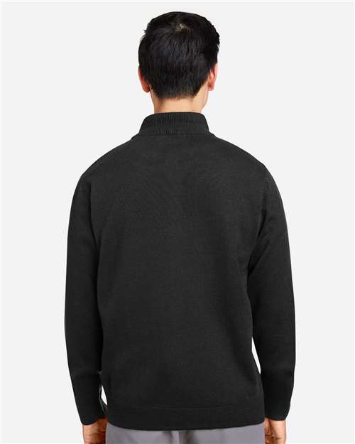 Unisex Pilbloc™ Quarter-Zip Pullover Sweater - Black