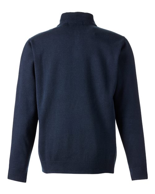 Unisex Pilbloc™ Quarter-Zip Pullover Sweater - Dark Navy