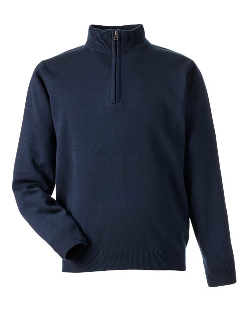 Unisex Pilbloc™ Quarter-Zip Pullover Sweater - Dark Navy