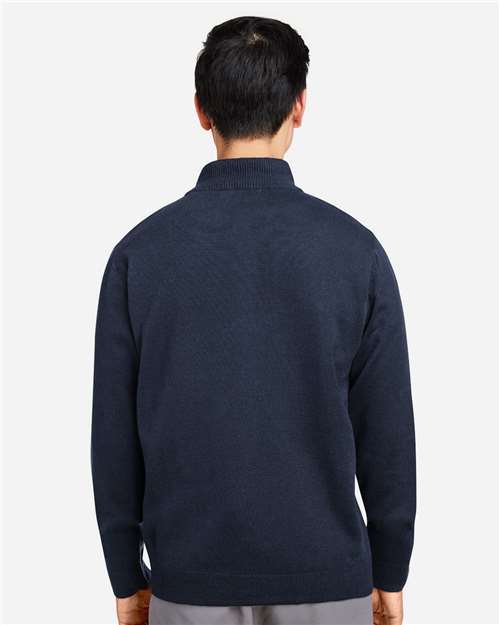 Unisex Pilbloc™ Quarter-Zip Pullover Sweater - Dark Navy