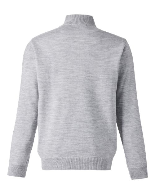 Unisex Pilbloc™ Quarter-Zip Pullover Sweater - Grey Heather