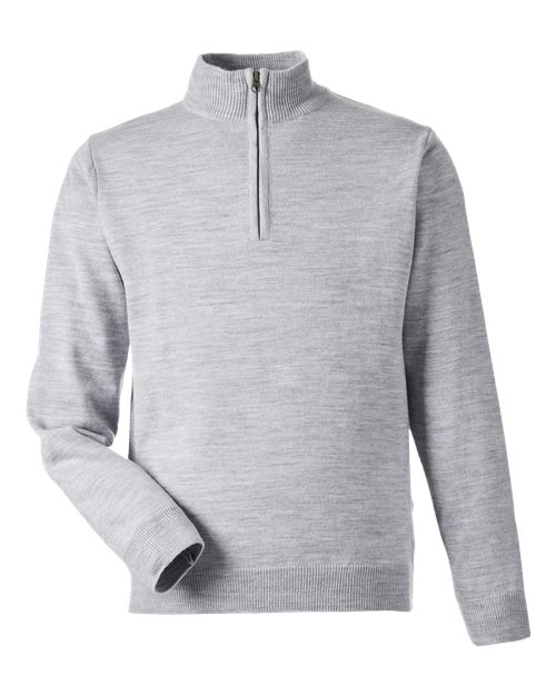 Unisex Pilbloc™ Quarter-Zip Pullover Sweater - Grey Heather