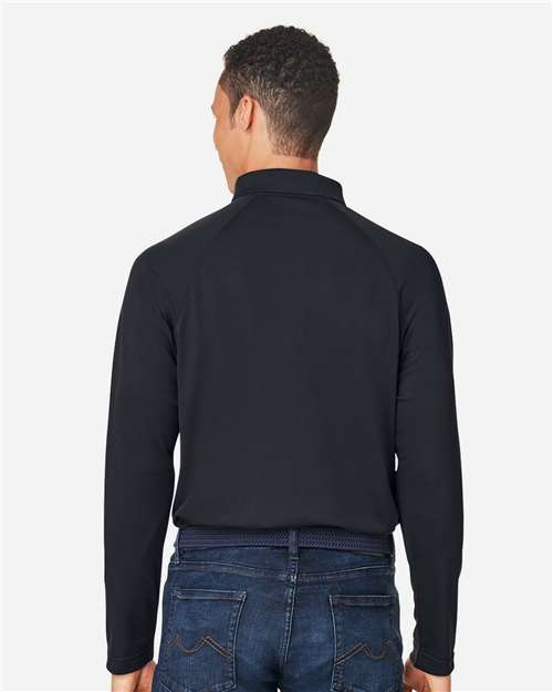 Men's Charge Snag and Soil Protect Long Sleeve Polo - Black