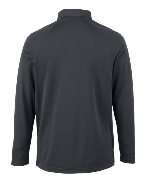 Men's Charge Snag and Soil Protect Long Sleeve Polo - Dark Charcoal