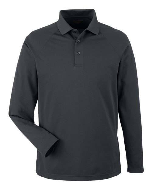 Men's Charge Snag and Soil Protect Long Sleeve Polo - Dark Charcoal