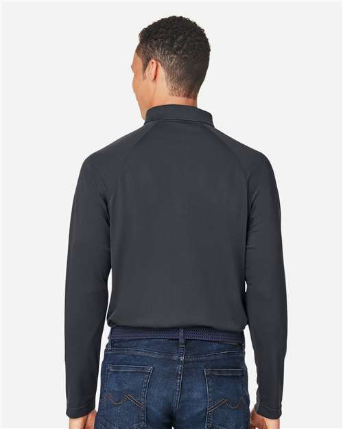 Men's Charge Snag and Soil Protect Long Sleeve Polo - Dark Charcoal