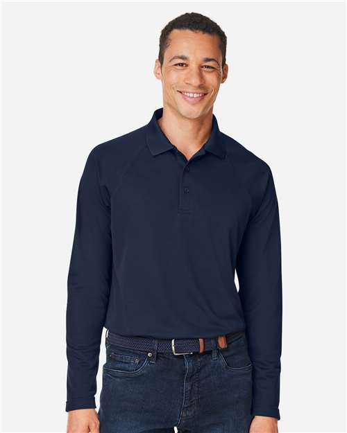 Men's Charge Snag and Soil Protect Long Sleeve Polo - Dark Navy