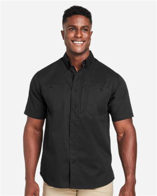 Men's Advantage IL Short Sleeve Work Shirt - Black