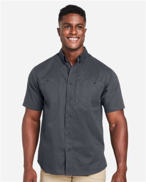 Men's Advantage IL Short Sleeve Work Shirt - Dark Charcoal