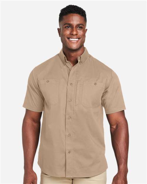 Men's Advantage IL Short Sleeve Work Shirt - Khaki