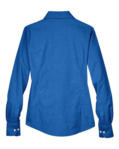 Women's Long Sleeve Oxford Dress Shirt - French Blue