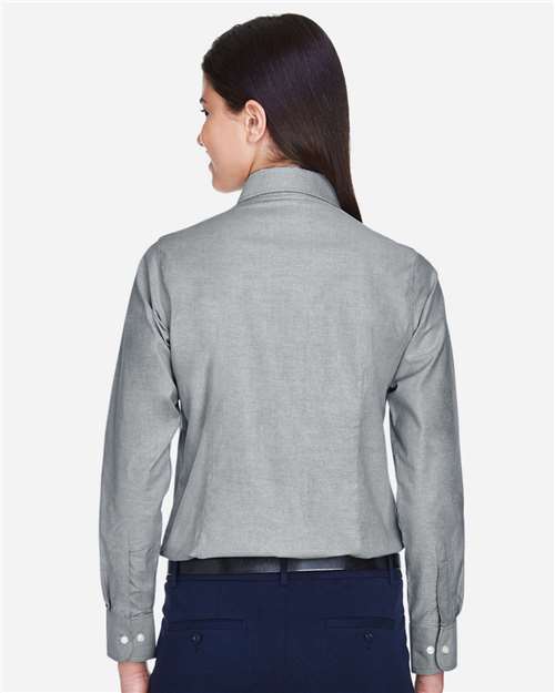 Women's Long Sleeve Oxford Dress Shirt - Oxford Grey