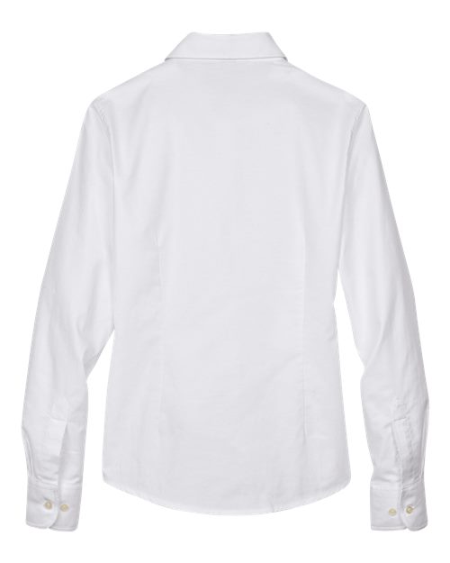 Women's Long Sleeve Oxford Dress Shirt - White