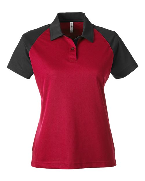 Women's Command Snag-Protection Colorblock Polo - Sport Red/ Black
