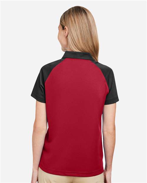 Women's Command Snag-Protection Colorblock Polo - Sport Red/ Black