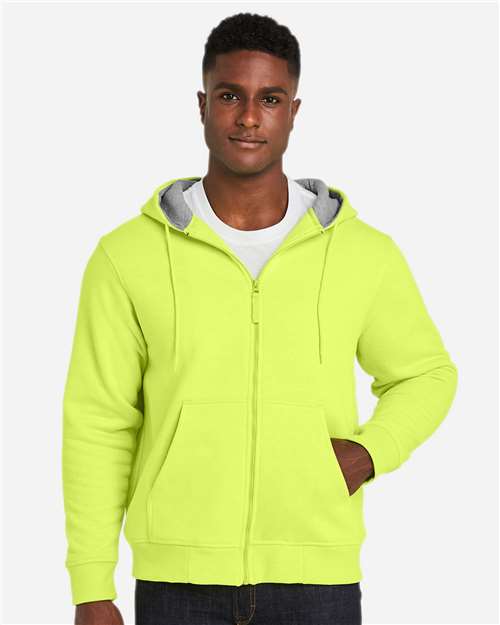 Unisex Tall ClimaBloc™ Lined Heavyweight Hooded Sweatshirt - Safety Yellow