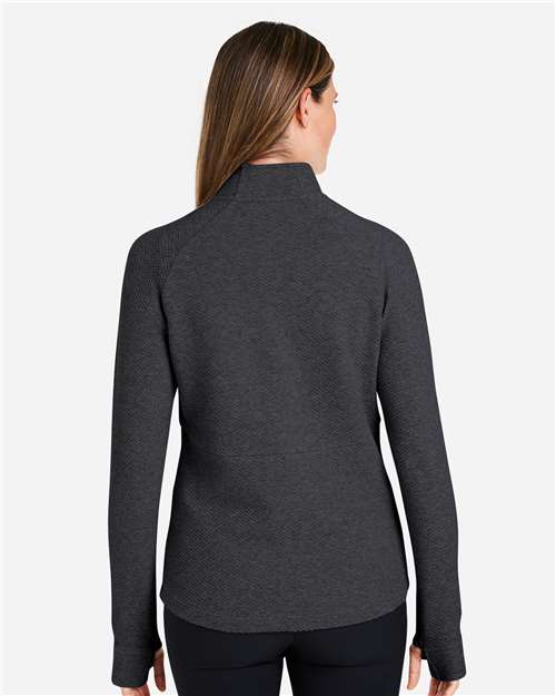 Women's Spirit Textured Quarter-Zip Pullover - Black Heather