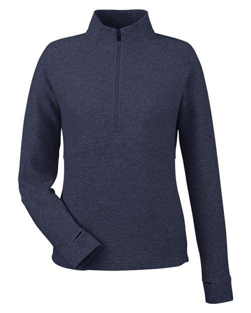Women's Spirit Textured Quarter-Zip Pullover - Classic Navy Heather