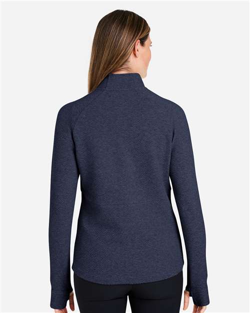Women's Spirit Textured Quarter-Zip Pullover - Classic Navy Heather