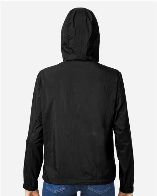 Women's Aura Lightweight Packable Anorak - Black/ Carbon
