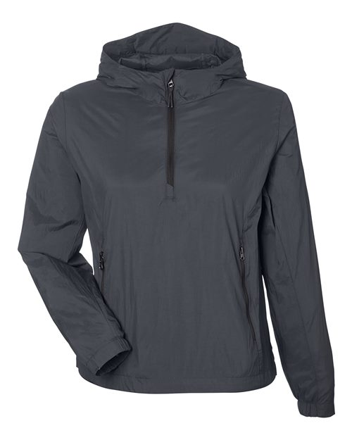 Women's Aura Lightweight Packable Anorak - Carbon/ Black