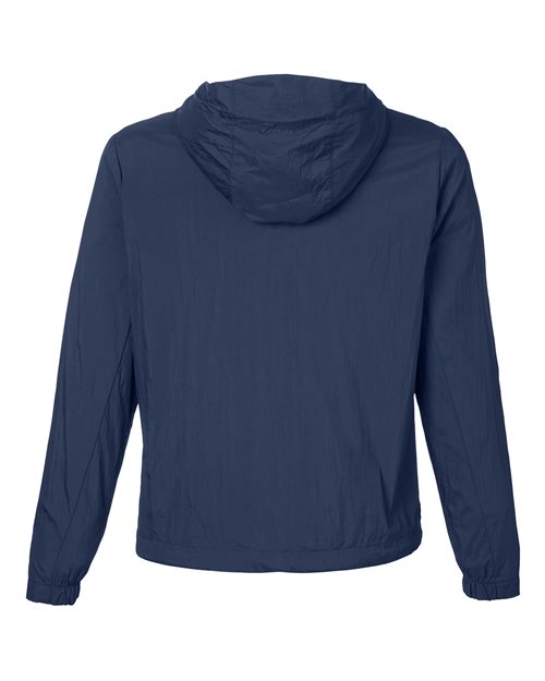 Women's Aura Lightweight Packable Anorak - Classic Navy/ Carbon