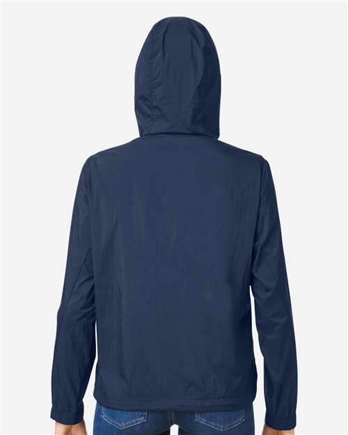 Women's Aura Lightweight Packable Anorak - Classic Navy/ Carbon