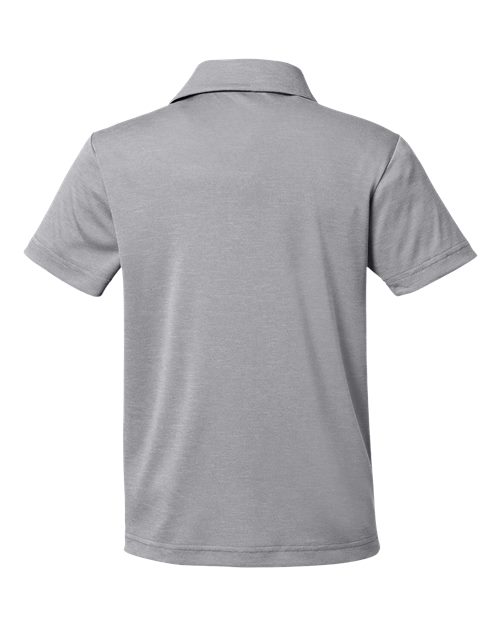 Youth Zone Sonic Heather Performance Polo - Athletic Heather