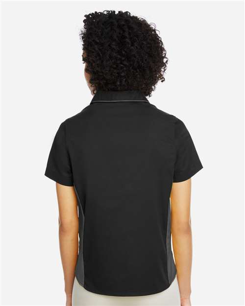 Women's Flash IL Colorblock Shirt - Black/ Dark Charcoal
