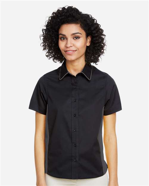 Women's Flash IL Colorblock Shirt - Black/ Dark Charcoal