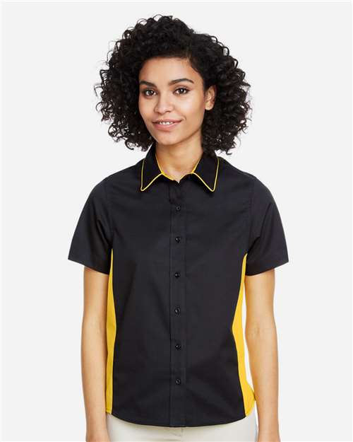 Women's Flash IL Colorblock Shirt - Black/ Sunray Yellow