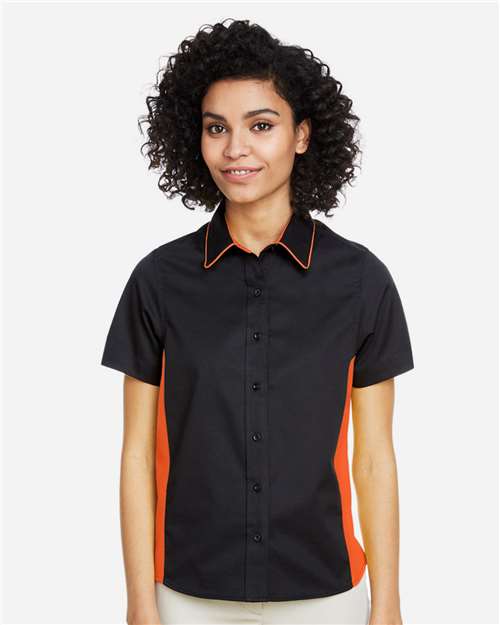 Women's Flash IL Colorblock Shirt - Black/ Team Orange