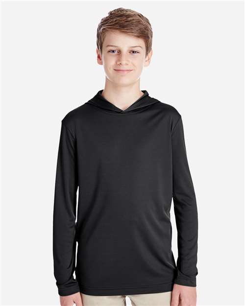 Youth Zone Performance Hooded T-Shirt - Black