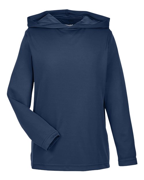 Youth Zone Performance Hooded T-Shirt - Sport Dark Navy