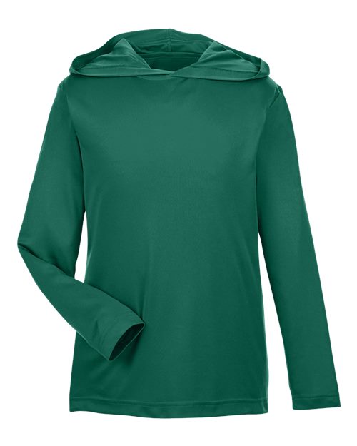 Youth Zone Performance Hooded T-Shirt - Sport Forest