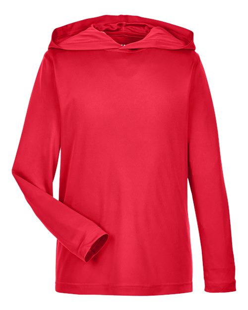 Youth Zone Performance Hooded T-Shirt - Sport Red