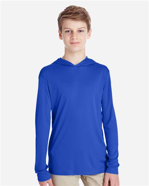 Youth Zone Performance Hooded T-Shirt - Sport Royal