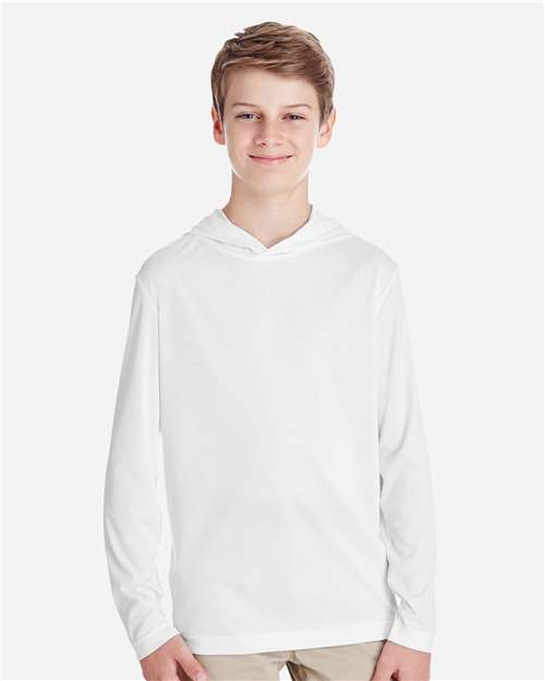 Youth Zone Performance Hooded T-Shirt - White