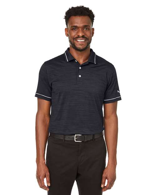 Men's Cloudspun Monarch Polo - Puma Black Heather/ High Rise