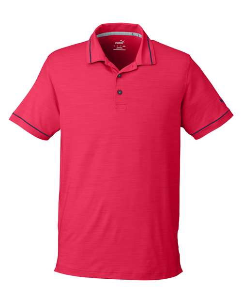 Men's Cloudspun Monarch Polo - Teaberry Heather/ Navy Blazer