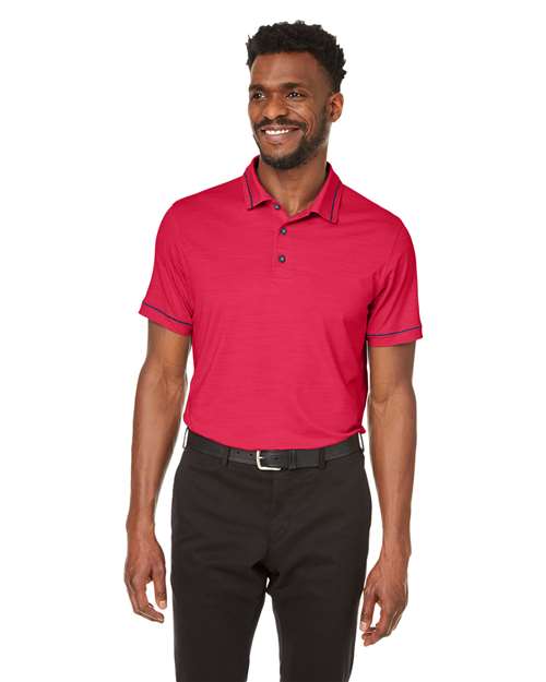 Men's Cloudspun Monarch Polo - Teaberry Heather/ Navy Blazer