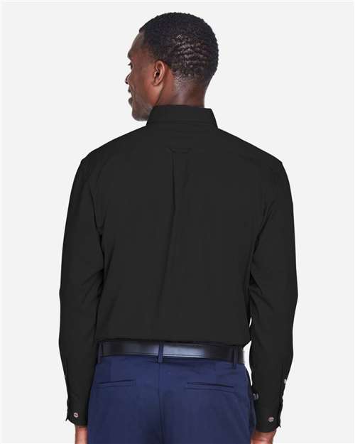 Men's Tall Easy Blend™ Twill Dress Shirt - Black