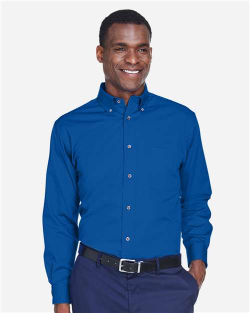 Men's Tall Easy Blend™ Twill Dress Shirt - French Blue