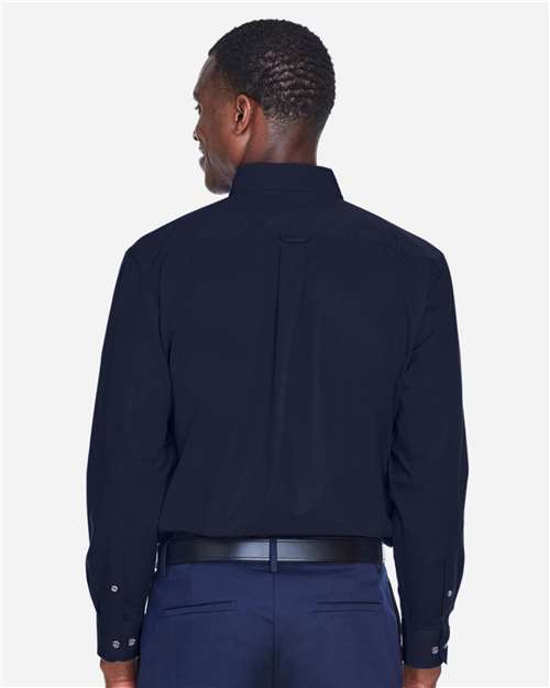 Men's Tall Easy Blend™ Twill Dress Shirt - Navy